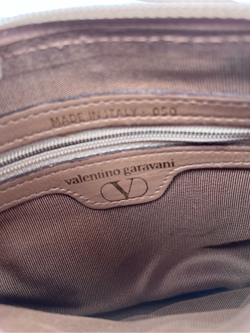 Valentino Garavani Brown Beige Monogram Crossbody Bag - Picture 8 of 11